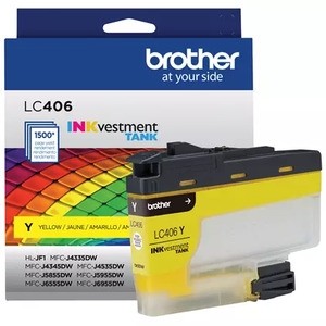 Brother LC406ys Inkjet Ink (Yellow) 48 ml Cartridge
