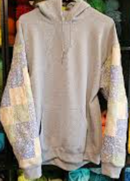 Quilted Sweatshirt Sleeves